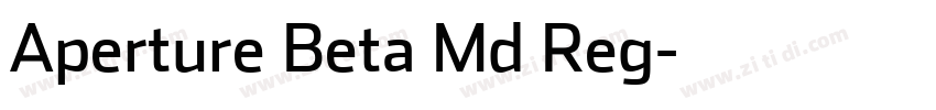 Aperture Beta Md Reg字体转换